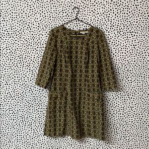 Boden Corduroy Squirrel Print Dress